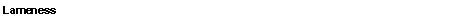 Text Box: Lameness